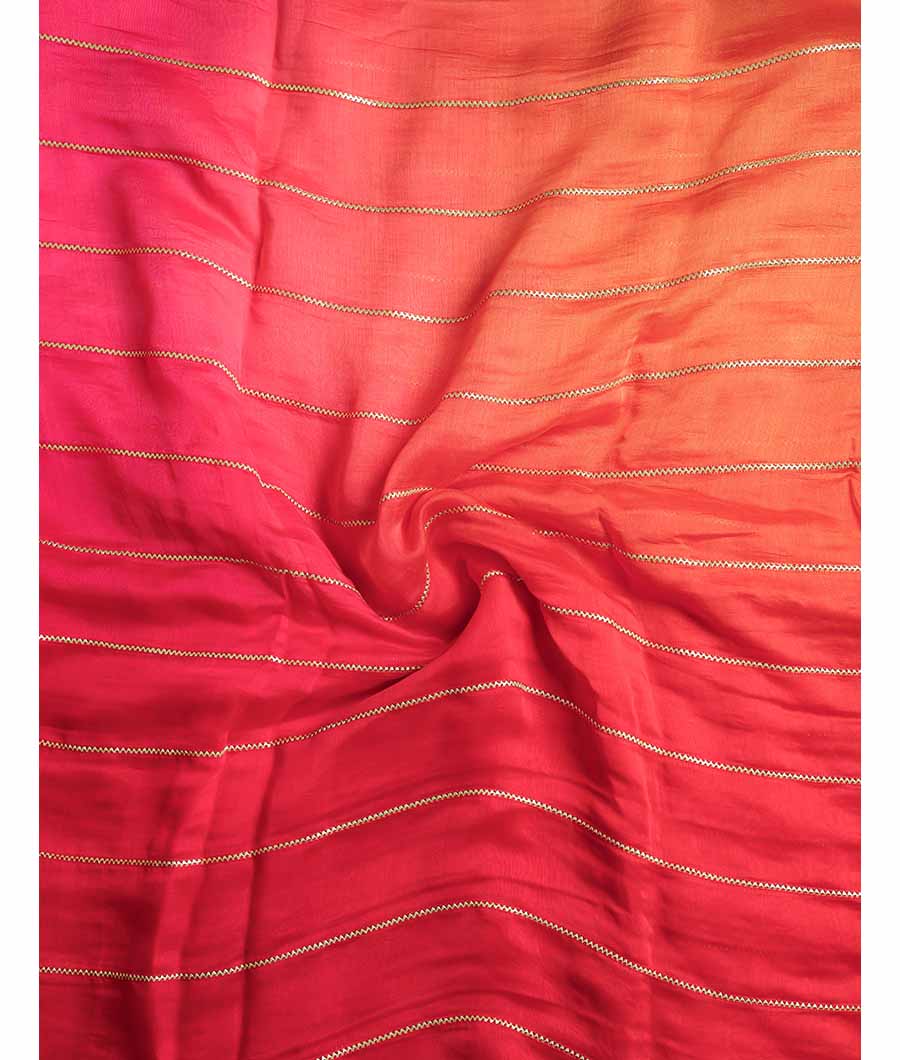 MUL CHANDERI EMBROIDERED FABRIC