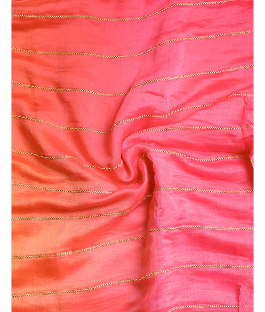 MUL CHANDERI EMBROIDERED FABRIC