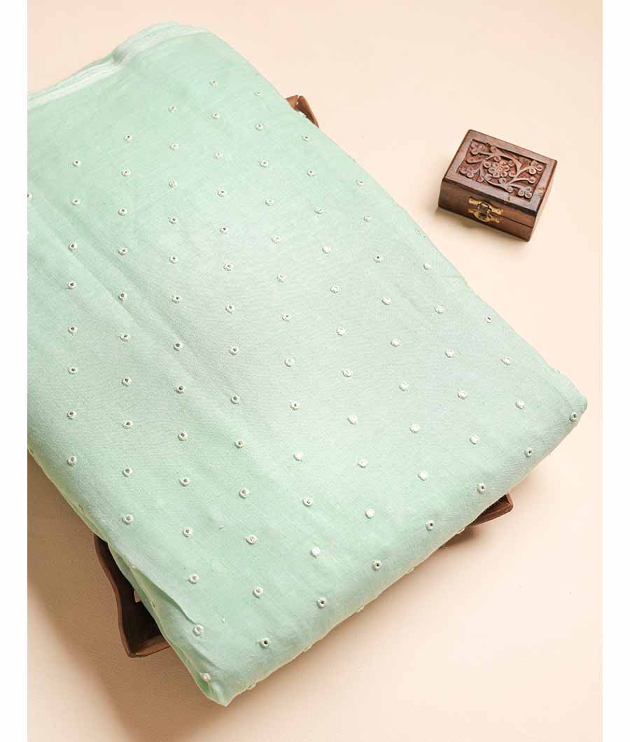 PURE LEE LINEN MIRROR WORK FABRIC