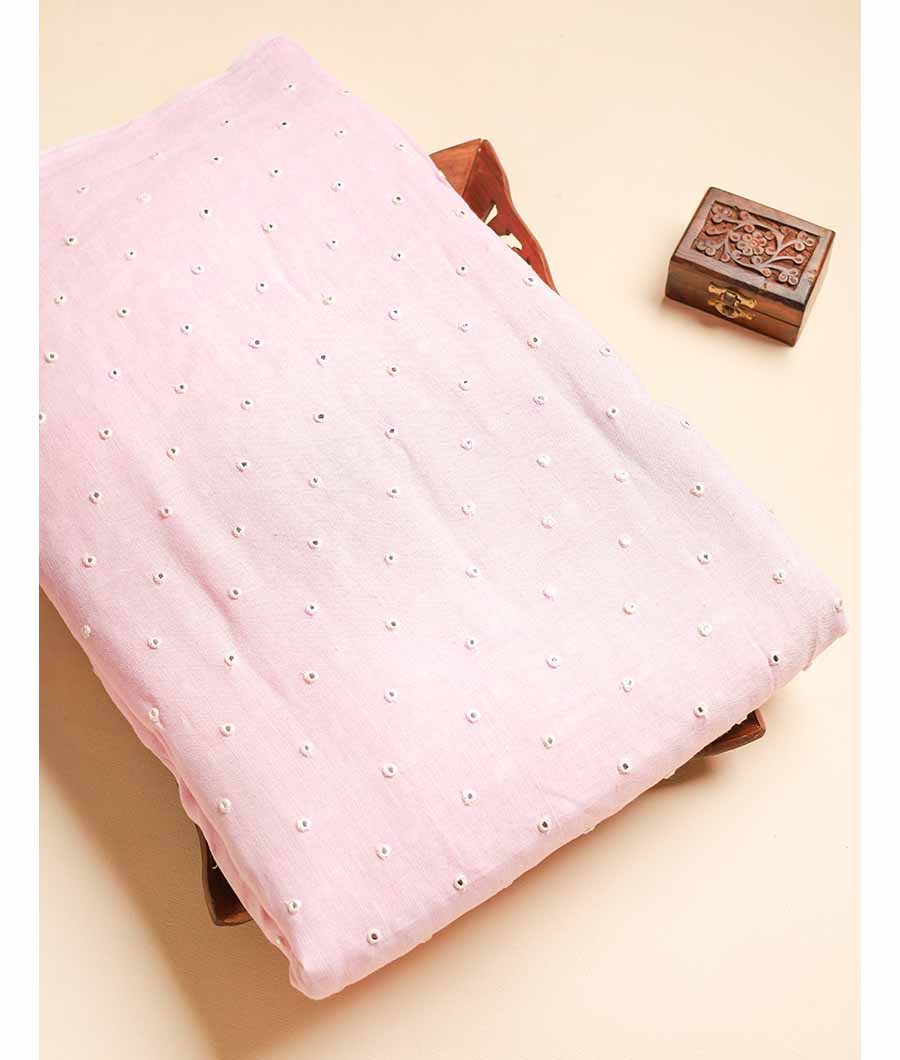 PURE LEE LINEN MIRROR WORK FABRIC