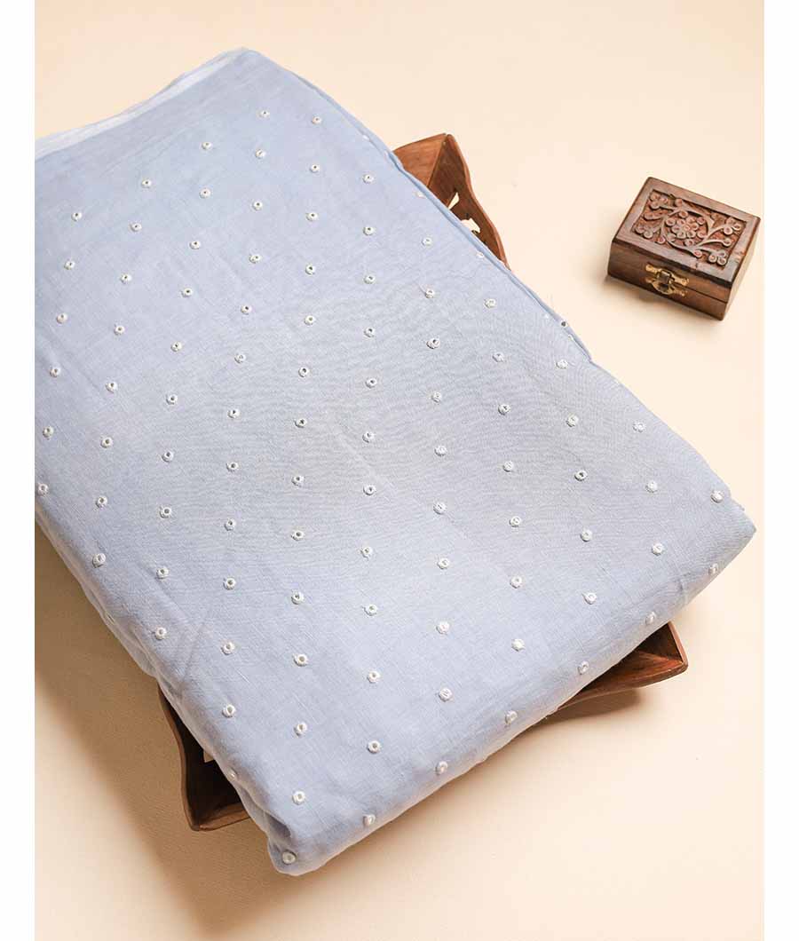 PURE LEE LINEN MIRROR WORK FABRIC