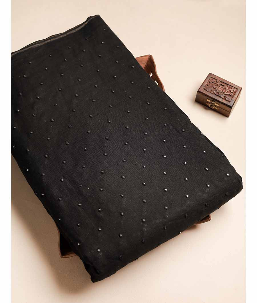 PURE LEE LINEN MIRROR WORK FABRIC