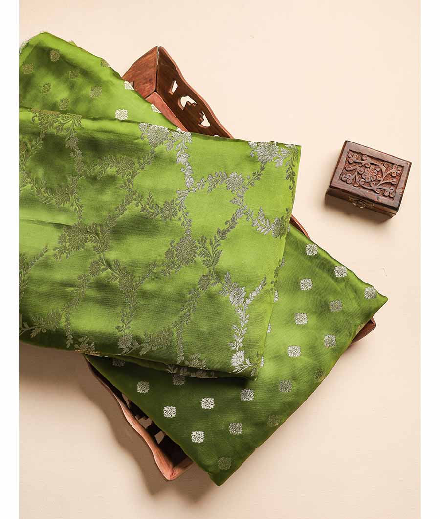 SATIN SILK BANARASI FABRIC