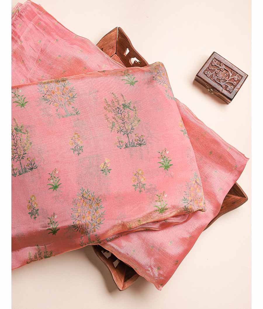 MALAI TISSUE SILK PRINTED FABRIC