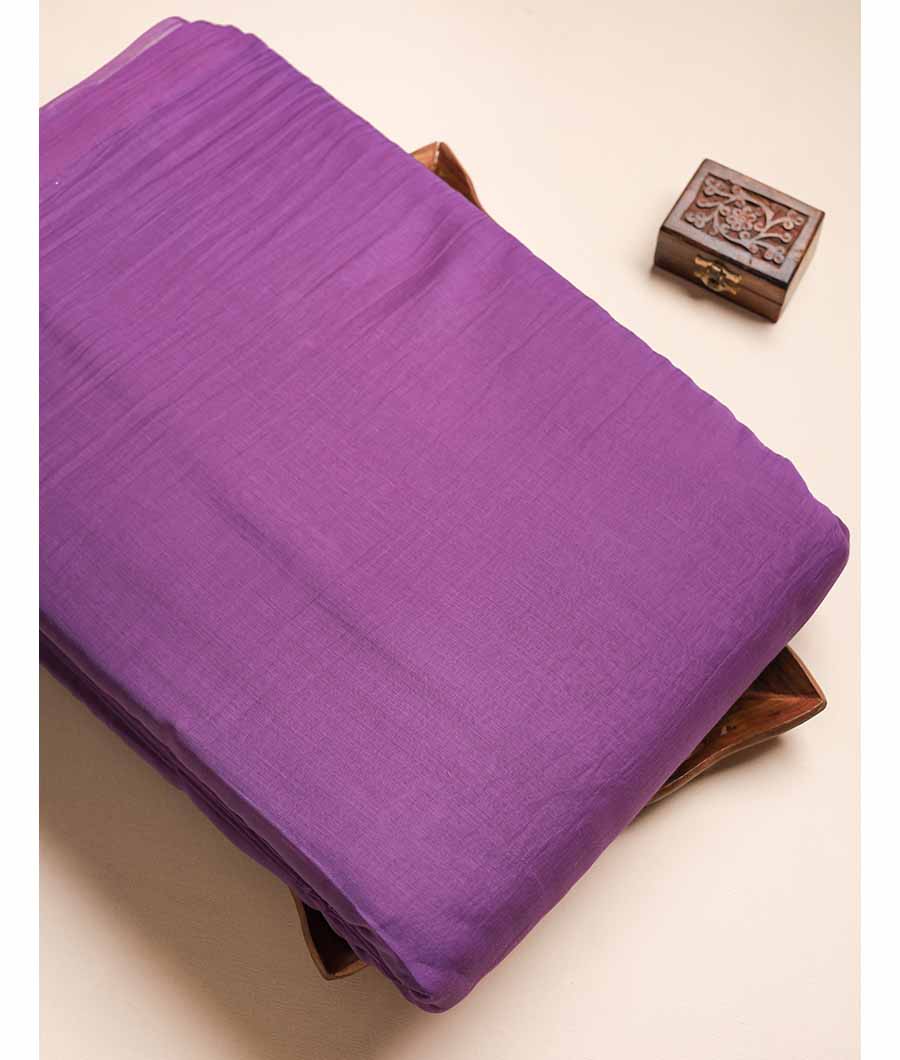 MUL CHANDERI PLAIN FABRIC