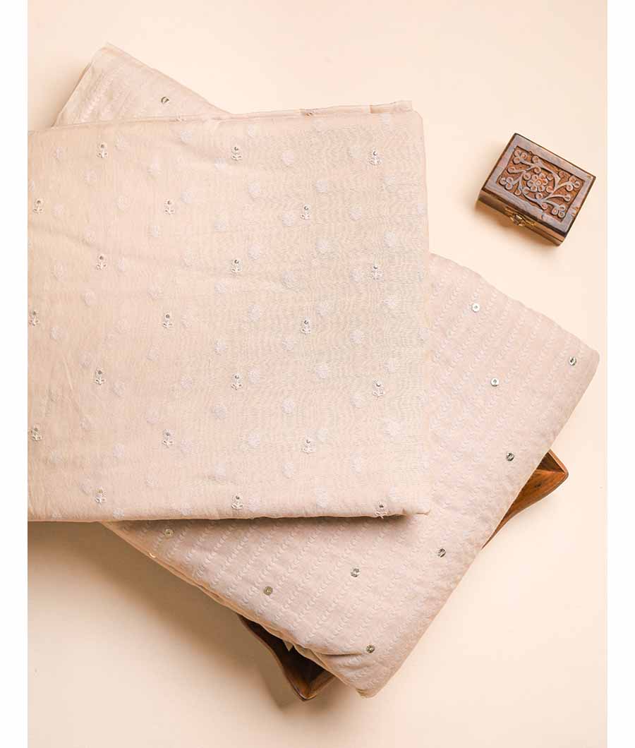 PURE COTTON JACQUARD EMBROIDERED FABRICS