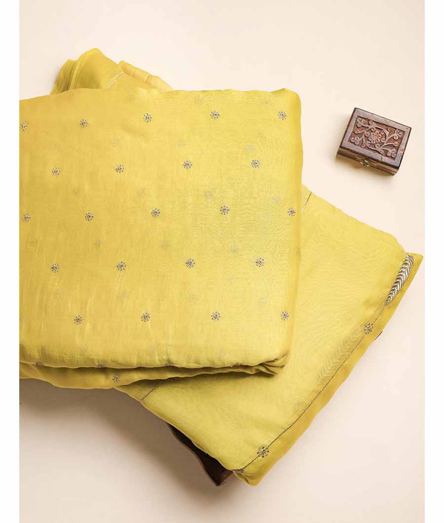 MUL CHANDERI EMBROIDERED FABRICS