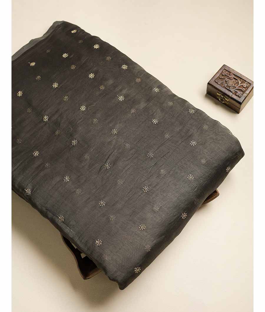 MUL CHANDERI EMBROIDERED FABRICS