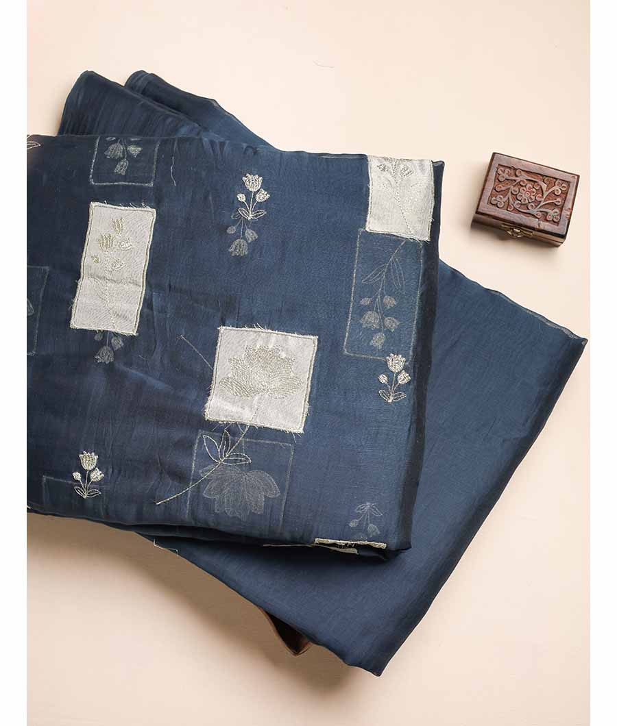 MUL CHANDERI EMBROIDERED & PLAIN FABRICS