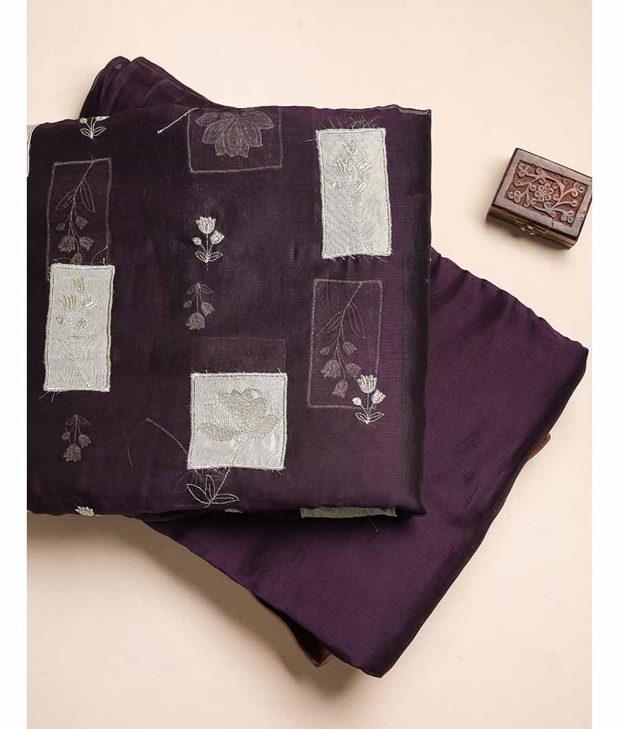 MUL CHANDERI EMBROIDERED & PLAIN FABRICS