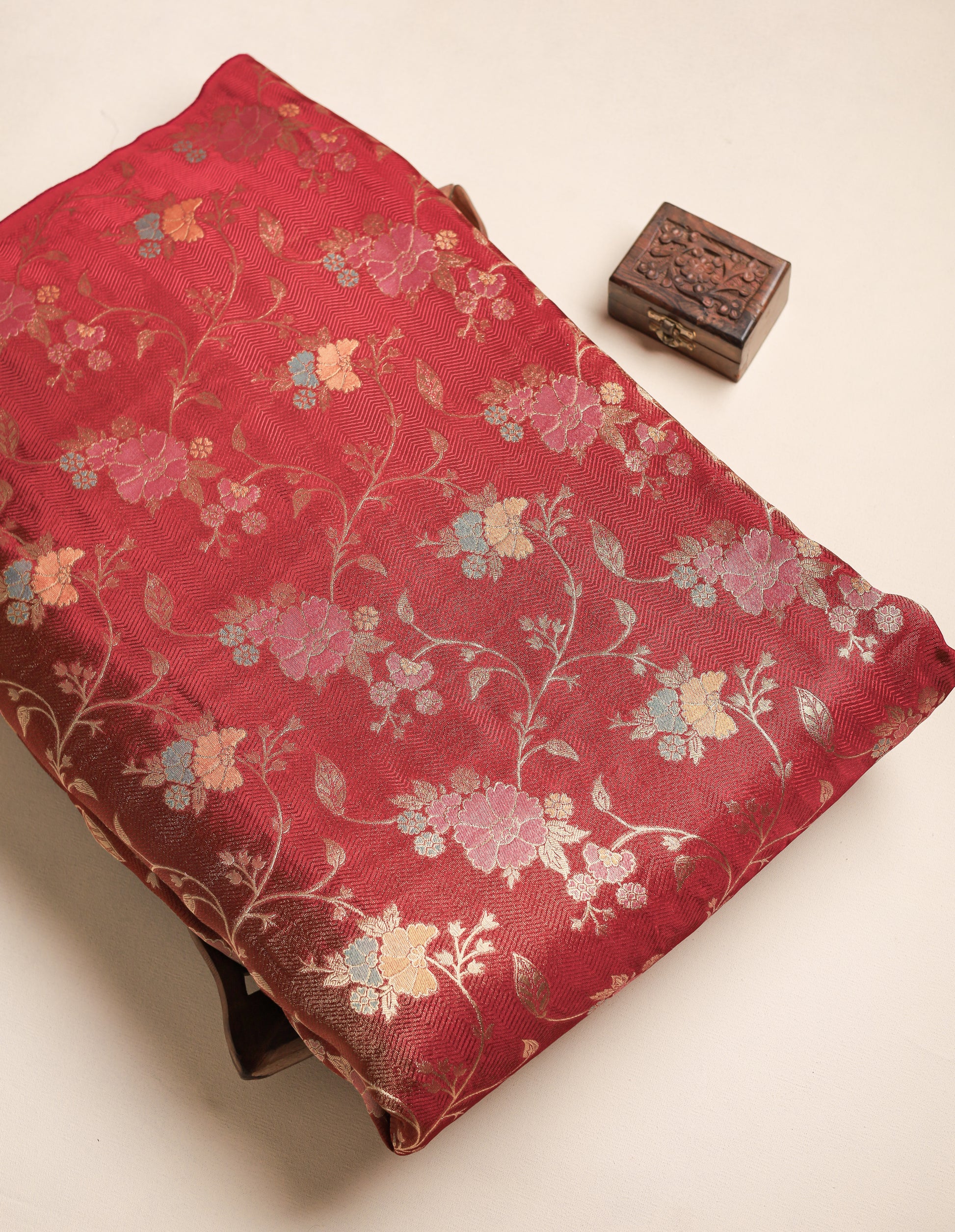 PURE SILK MULTI JACQUARD FABRIC