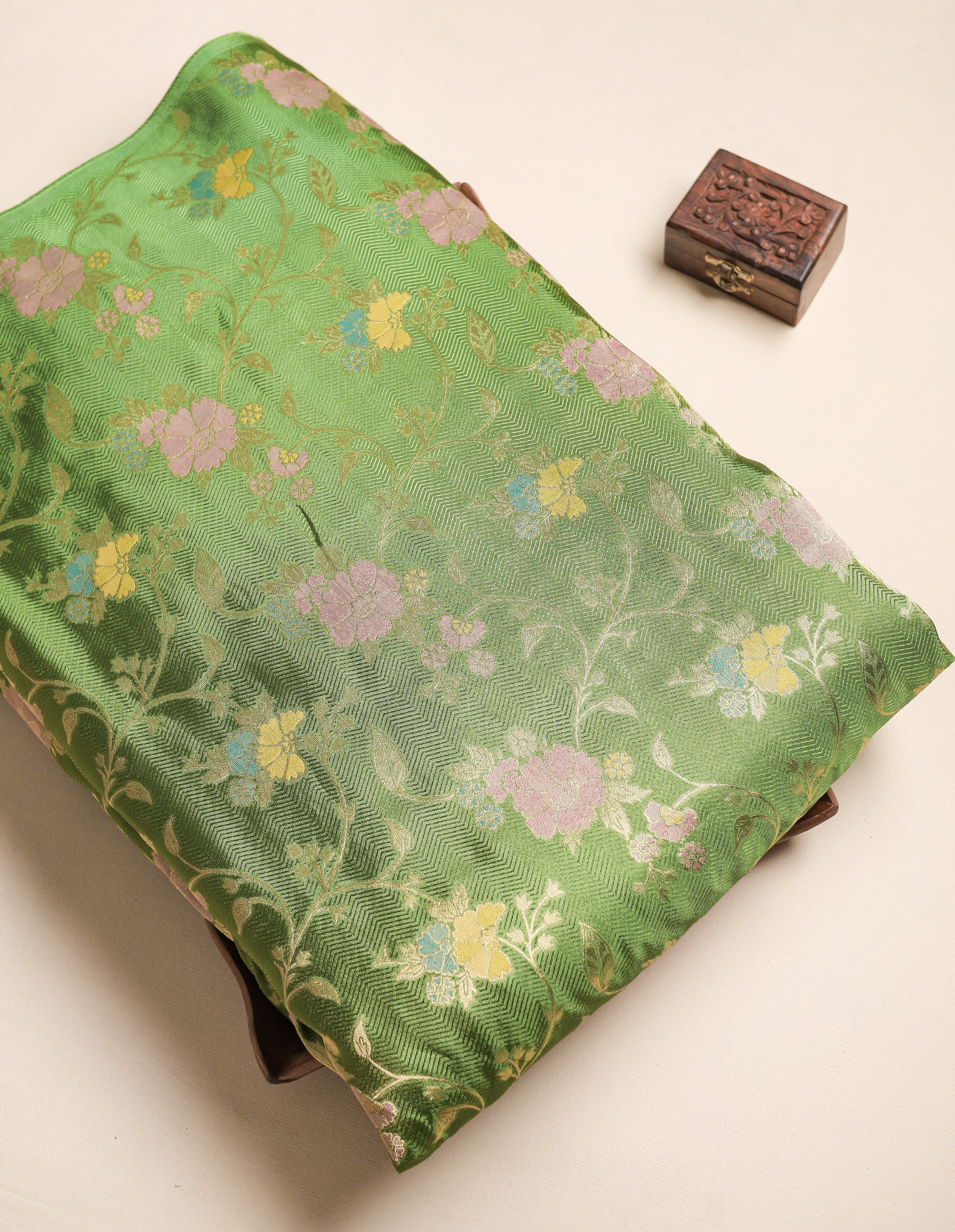 PURE SILK MULTI JACQUARD FABRIC