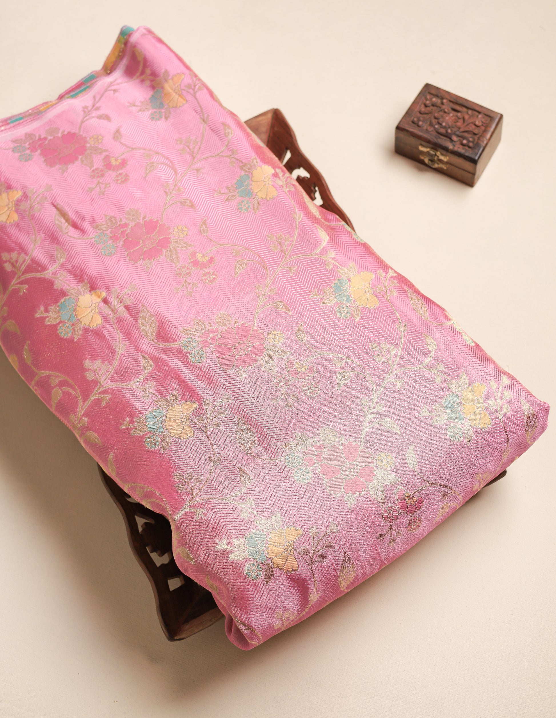PURE SILK MULTI JACQUARD FABRIC