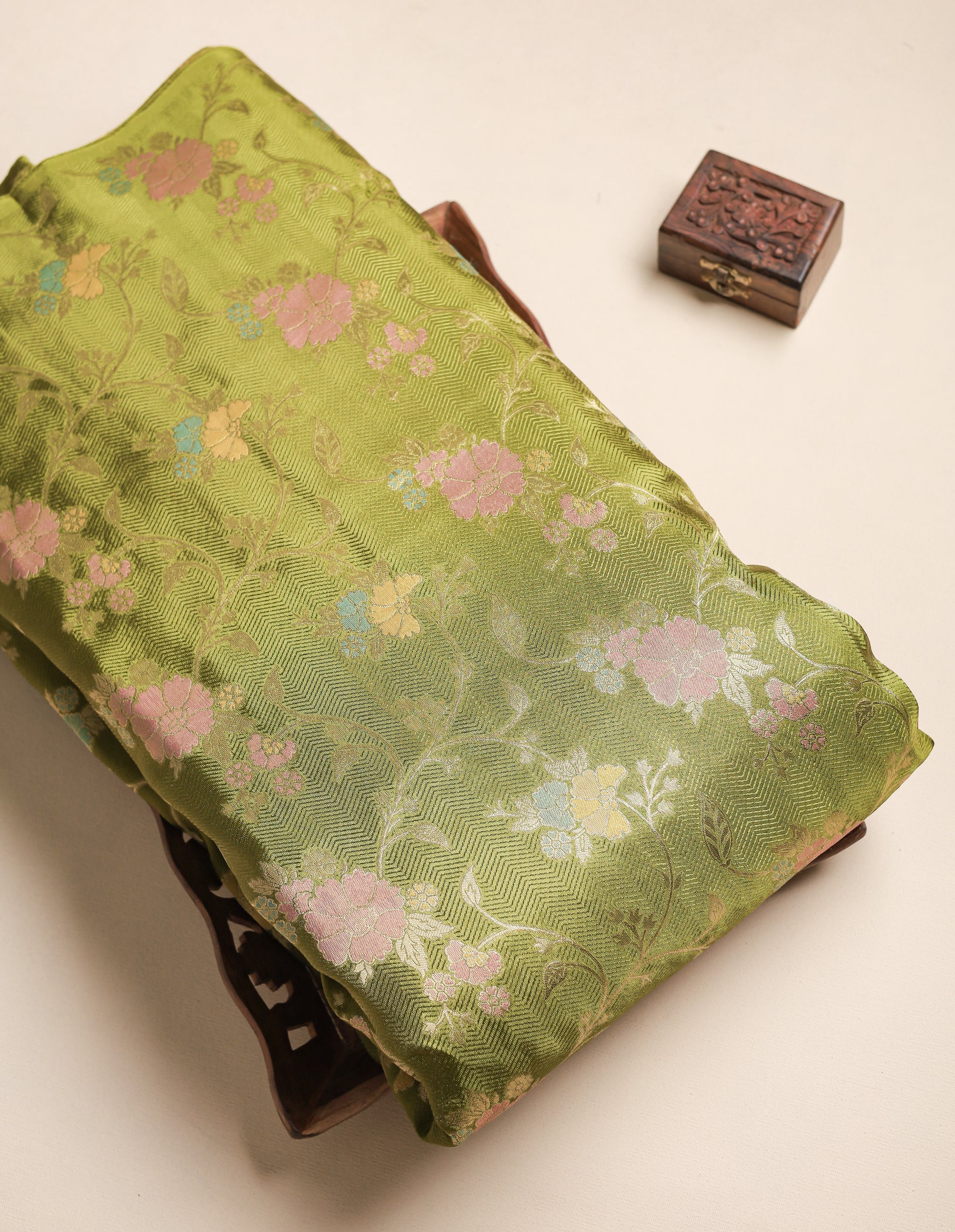 PURE SILK MULTI JACQUARD FABRIC