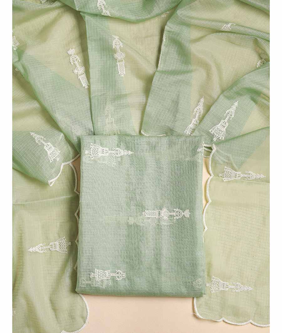 KOTA EMBROIDERED TOP AND DUPATTA SET