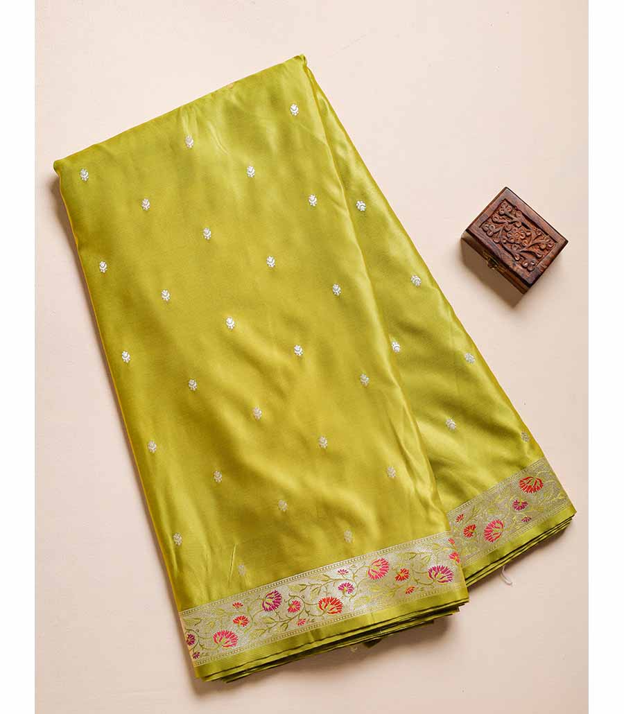 Banarsi gaji silk paithani border fabric