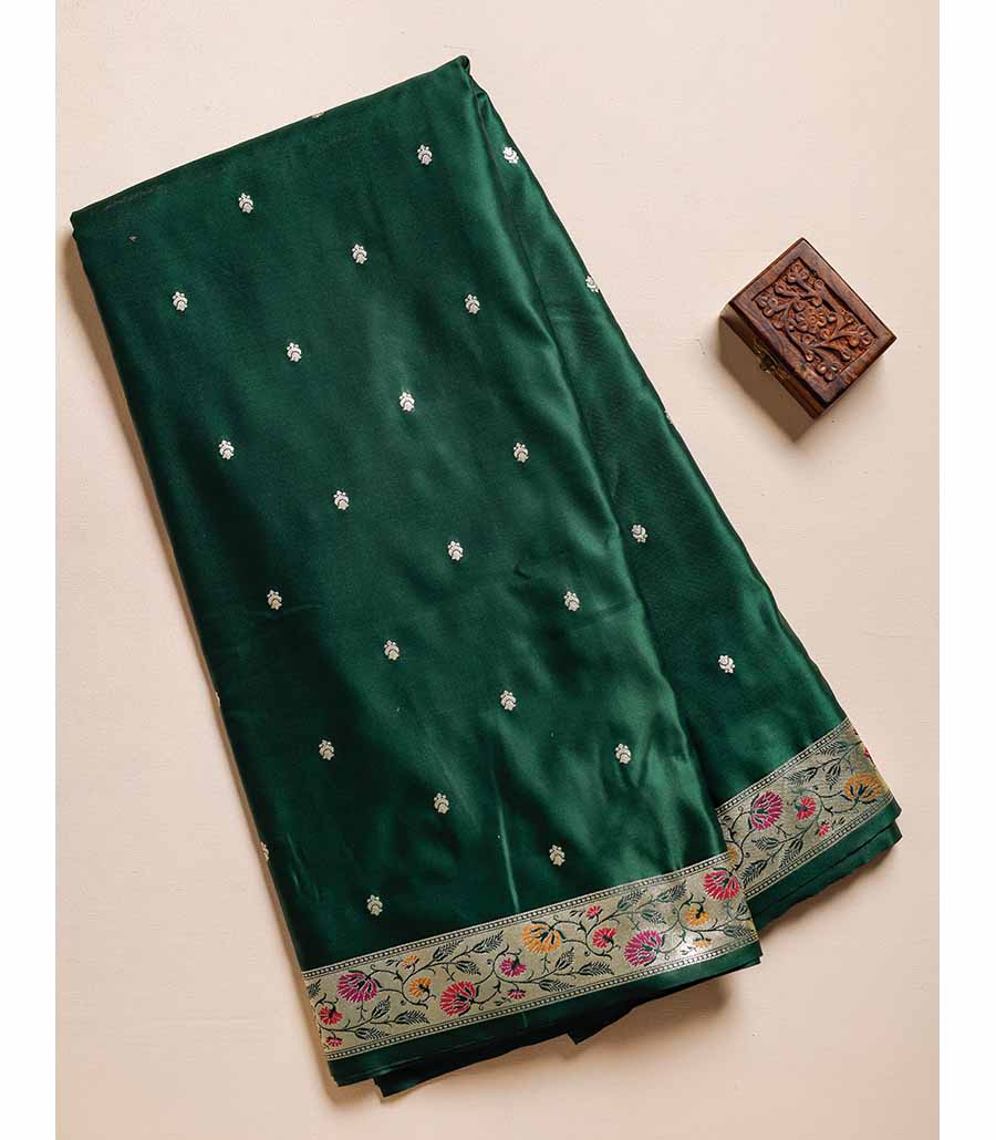 Banarsi gaji silk paithani border fabric