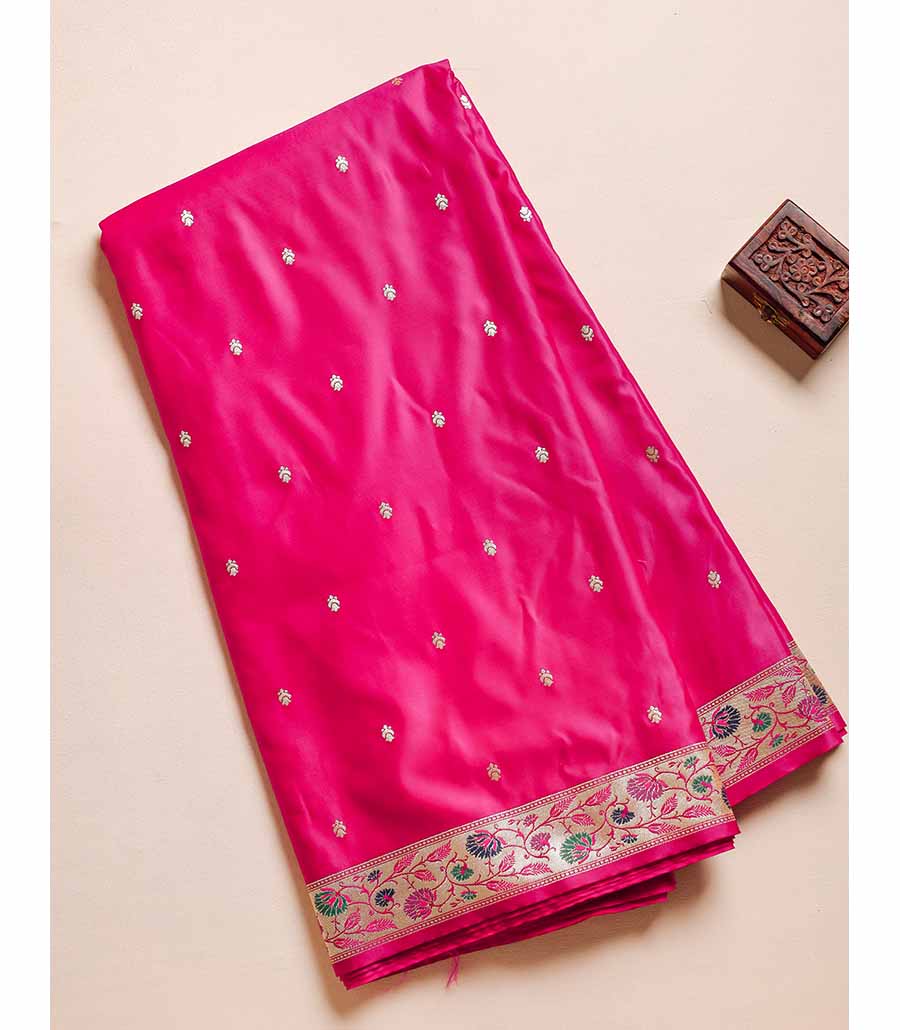 Banarsi gaji silk paithani border fabric