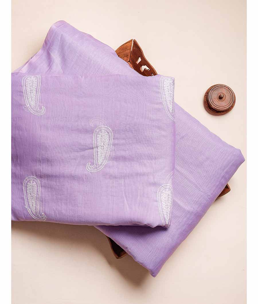 MALAI CHANDERI EMBRIODERY & PLAIN FABRICS