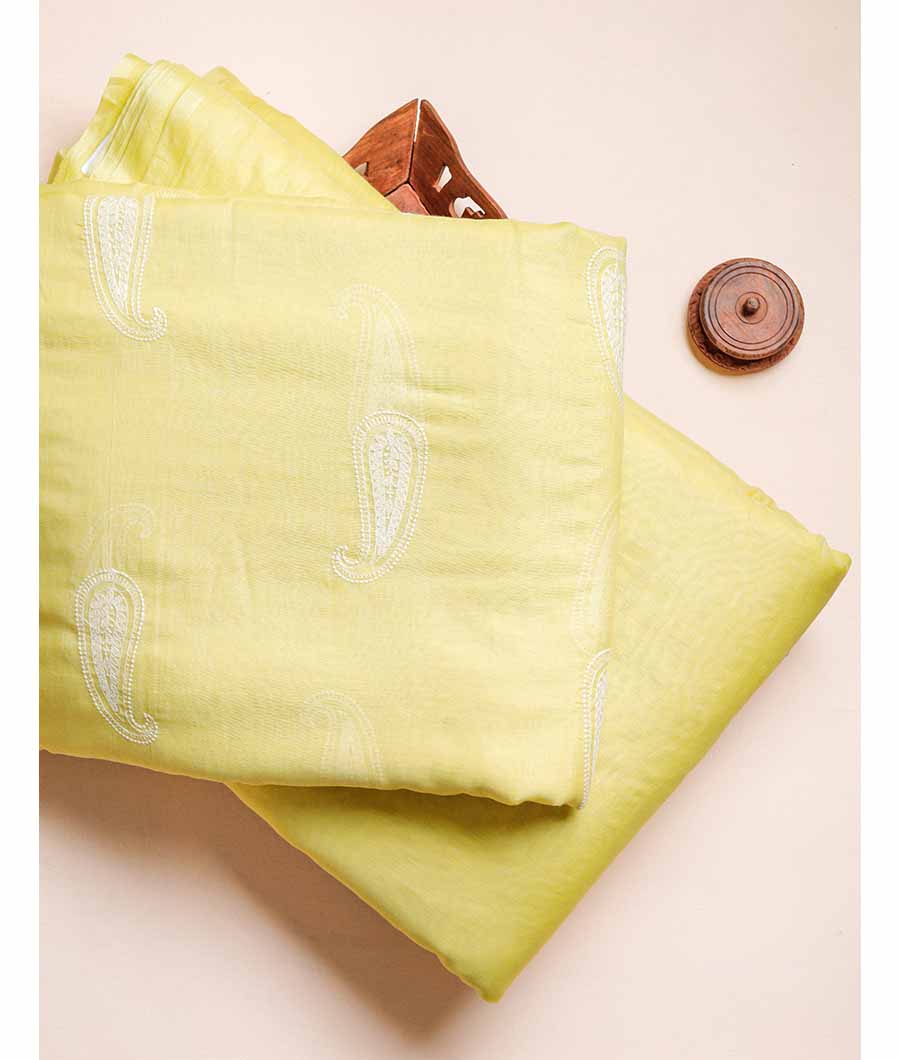 MALAI CHANDERI EMBRIODERY & PLAIN FABRICS