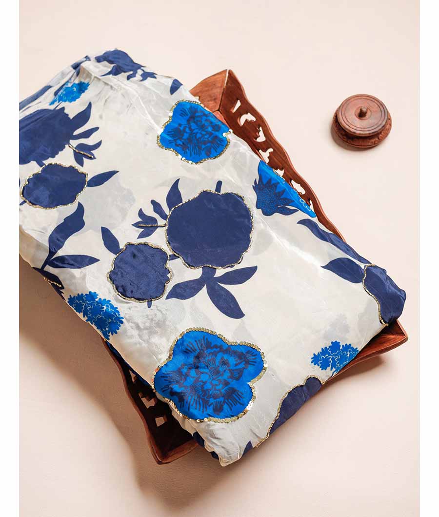 CREPE SILK HAND WORK FABRIC