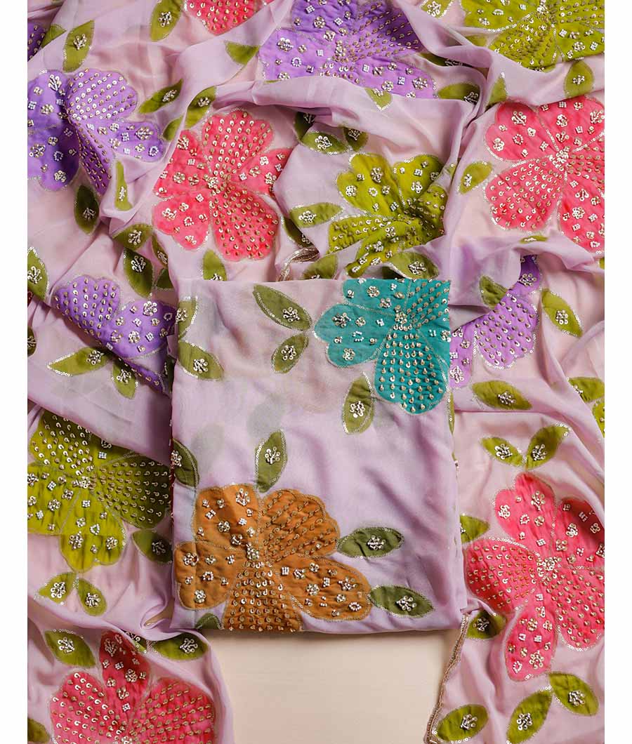 SILK EMBROIDERED SUIT SET