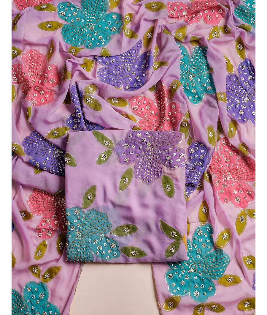 SILK EMBROIDERED SUIT SET