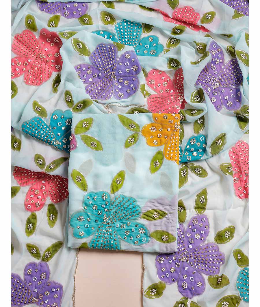 SILK EMBROIDERED SUIT SET