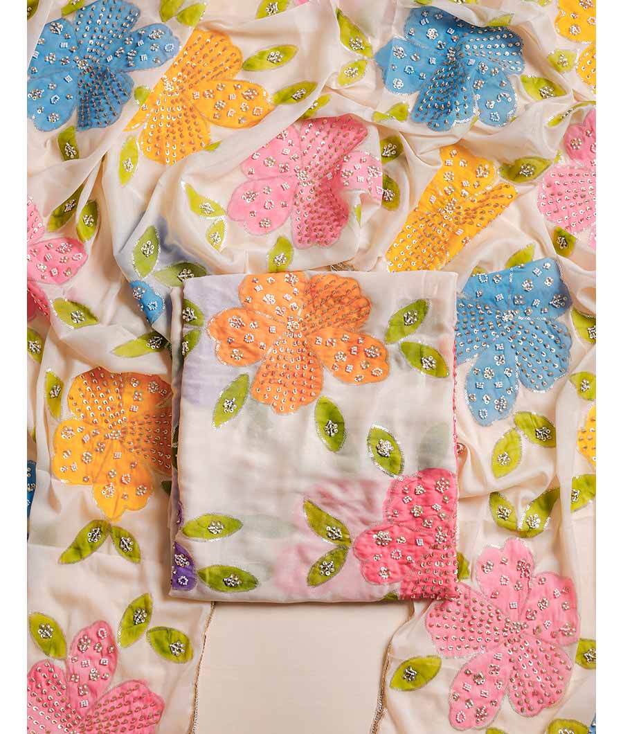 SILK EMBROIDERED SUIT SET