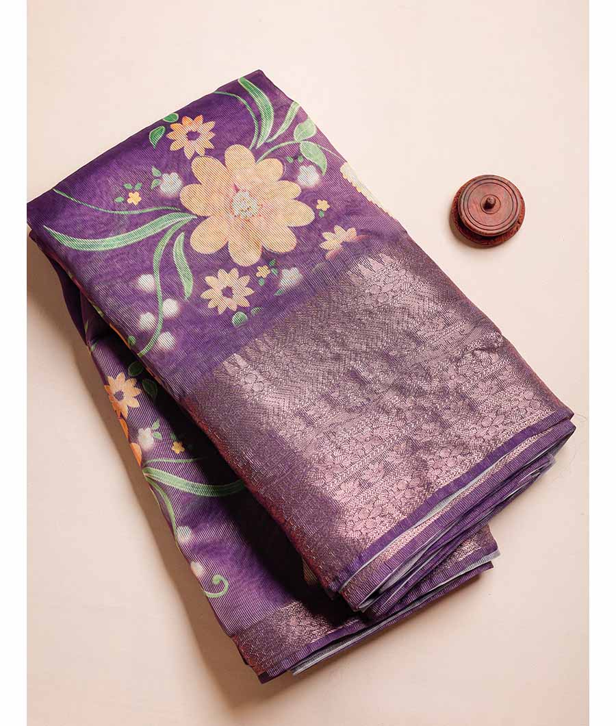 ORGANZA BORDER PRINTED FABRIC