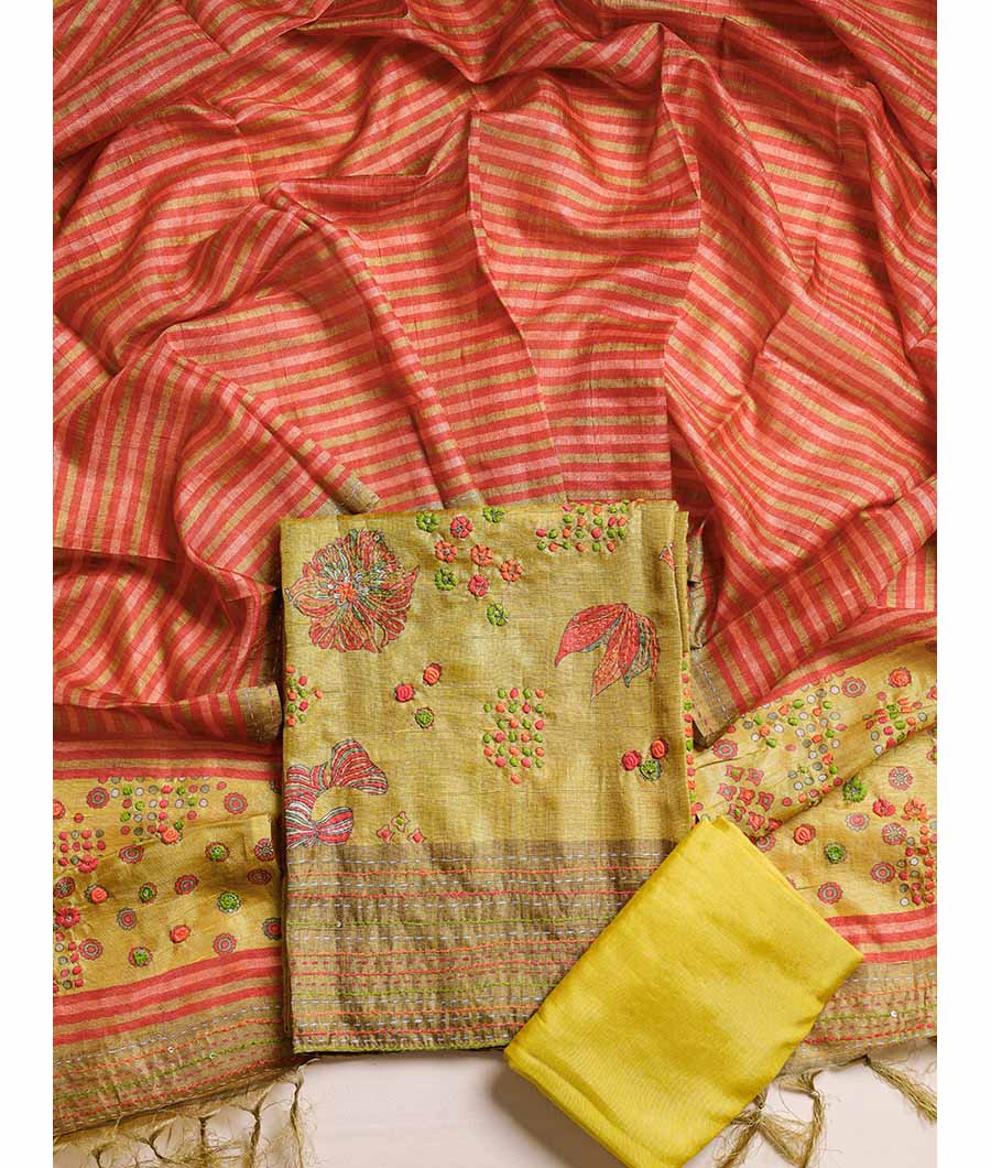 TUSSAR EMBROIDERED SUIT SET