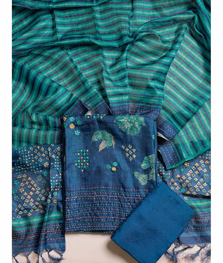 TUSSAR EMBROIDERED SUIT SET