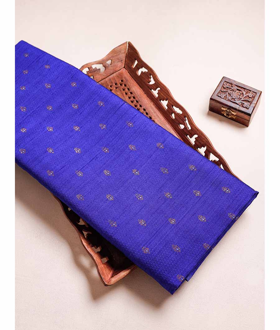 PURE HANDLOOM RAW SILK MEENA BOOTI FABRI