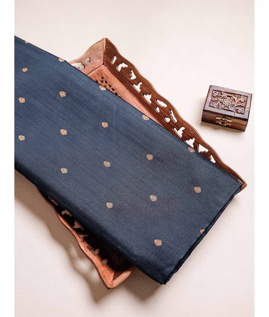 PURE HANDLOOM RAW SILK MEENA BOOTI FABRIC