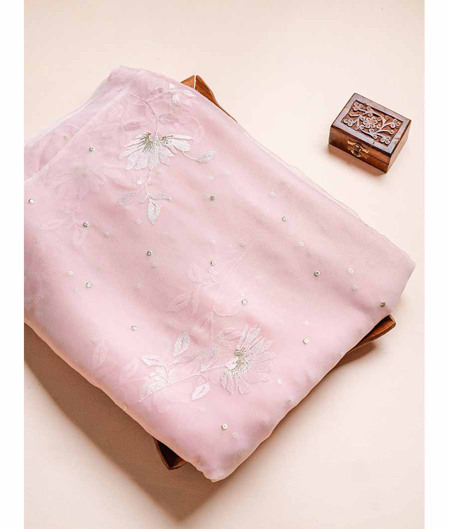 PURE CHIFFON EMBROIDERED FABRIC