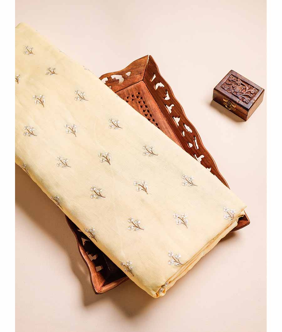 PURE LINEN EMBROIDERED FABRIC