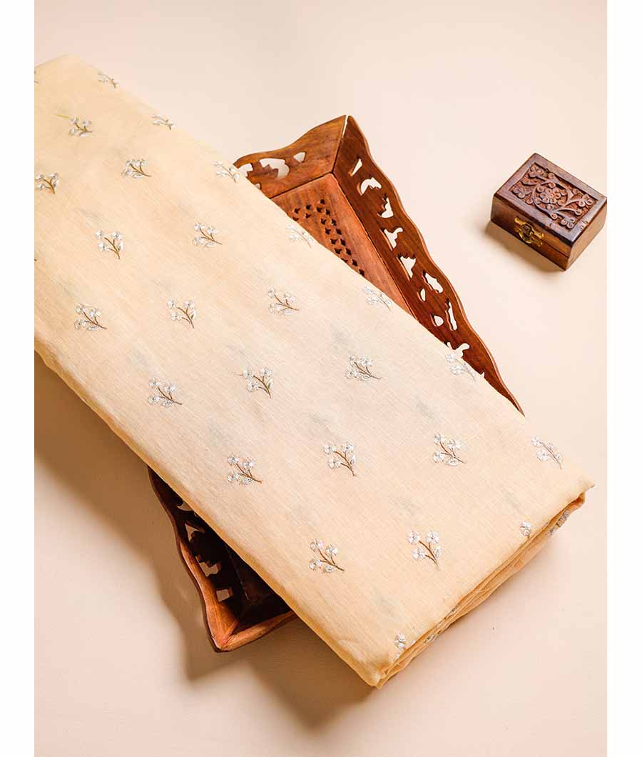 PURE LINEN EMBROIDERED FABRIC