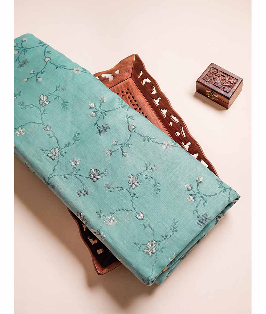 PURE LINEN EMBROIDERED FABRIC