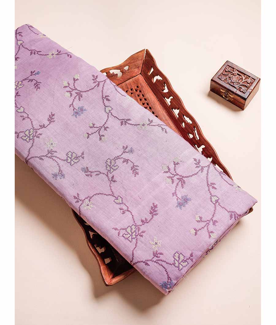 PURE LINEN EMBROIDERED FABRIC