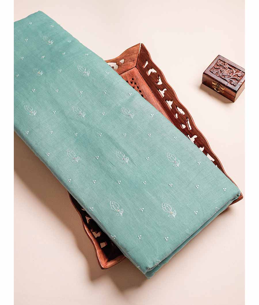 PURE LINEN EMBROIDERED FABRIC