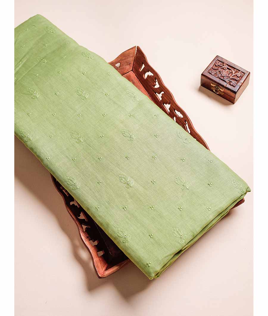 PURE LINEN EMBROIDERED FABRIC