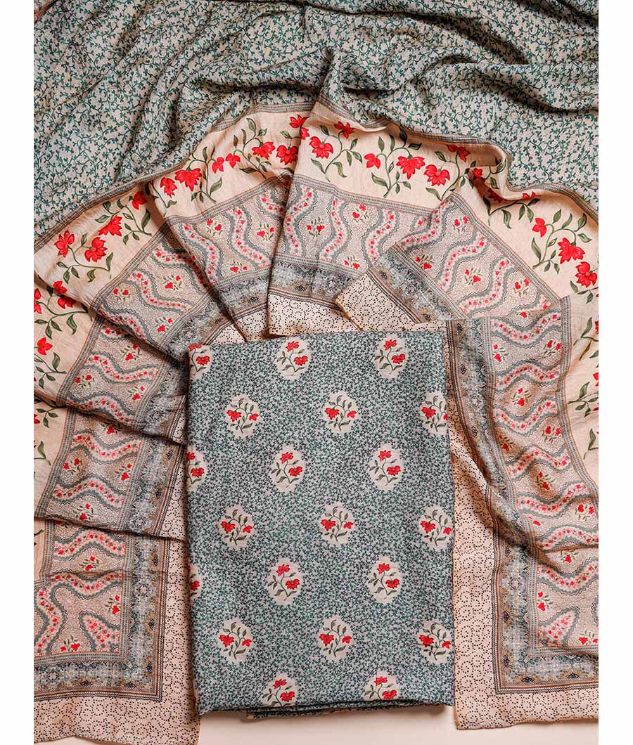 MOGRA CHANDERI SUIT SET
