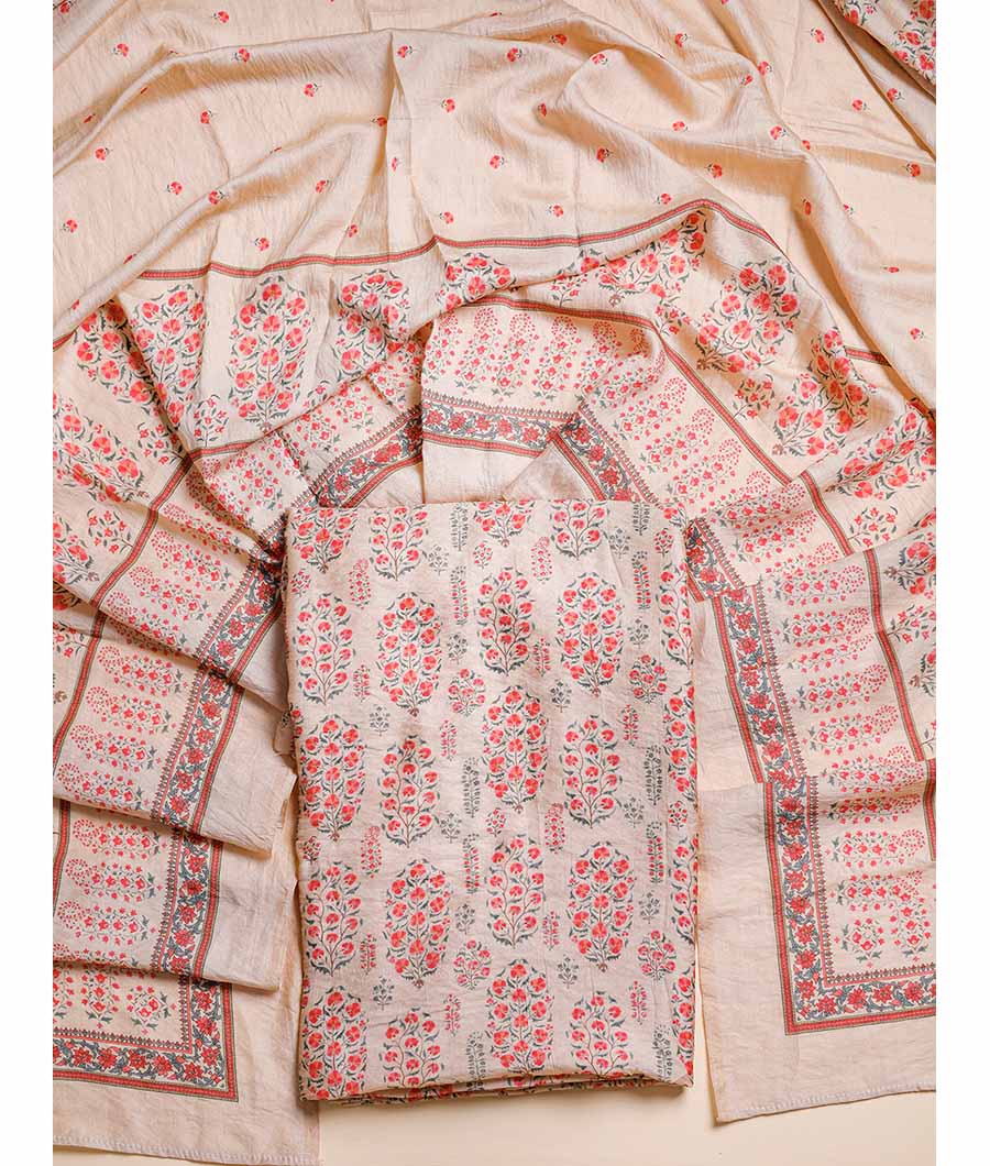 MOGRA CHANDERI SUIT SET