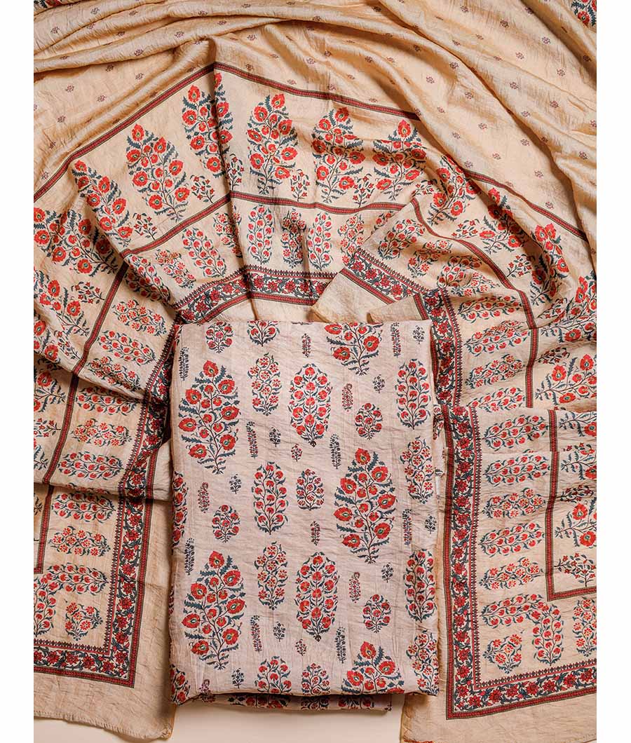 MOGRA CHANDERI SUIT SET