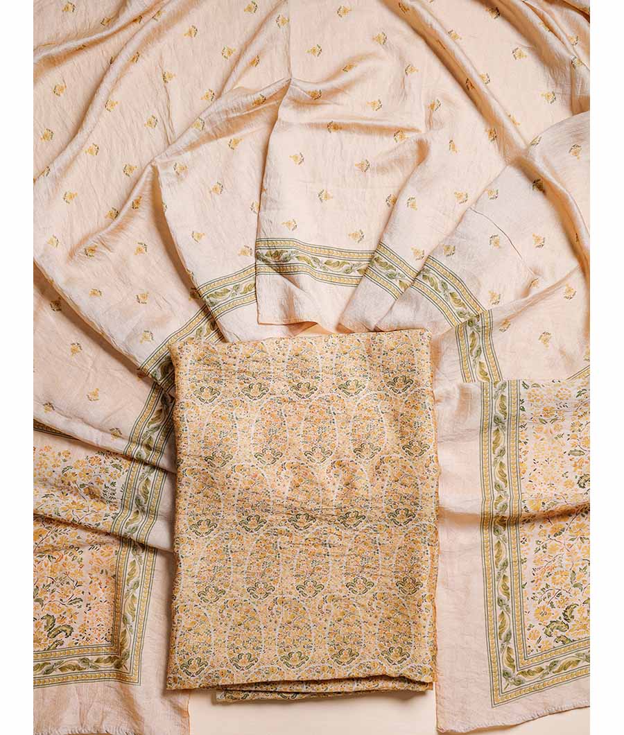 MOGRA CHANDERI SUIT SET