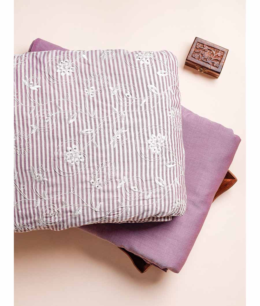 COTTON EMBROIDERED & PLAIN FABRICS