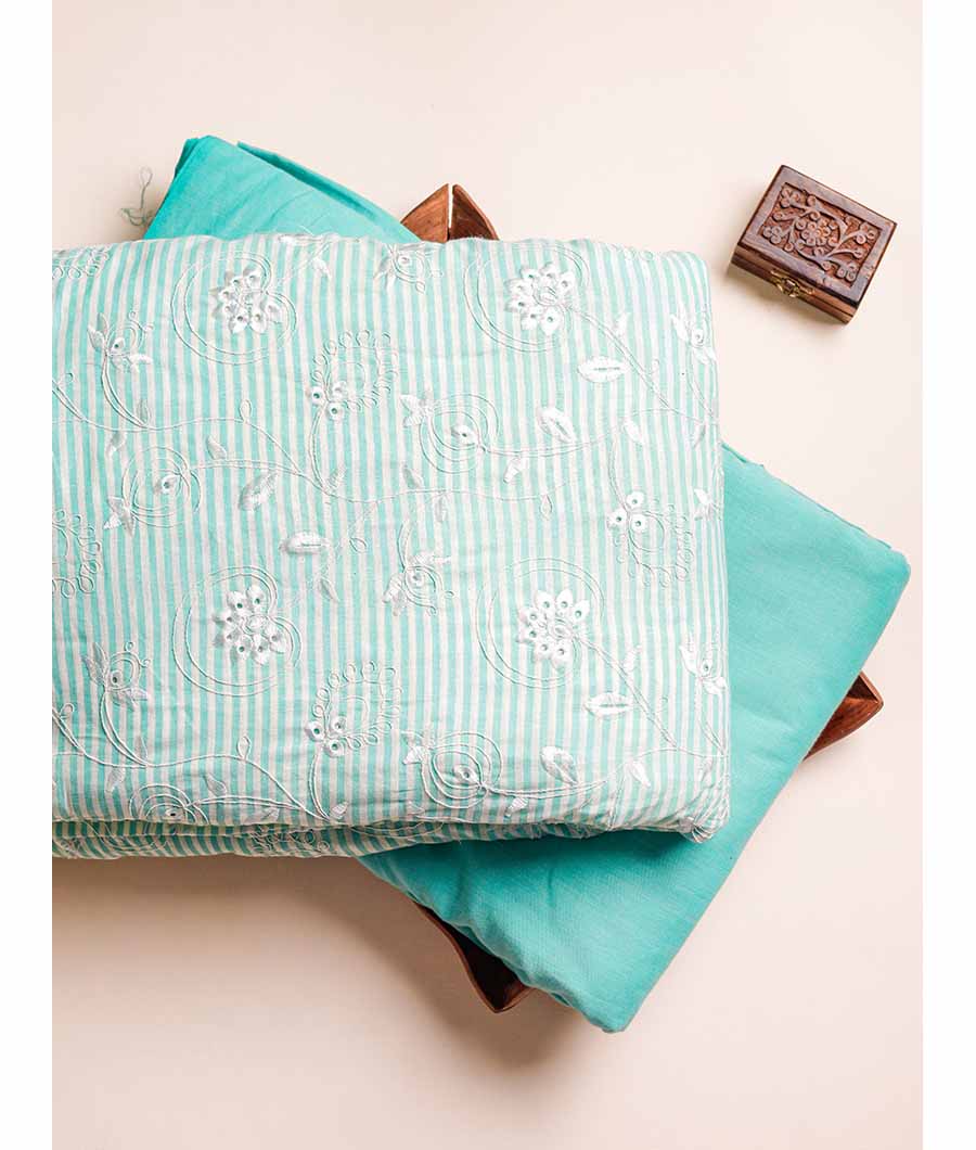 COTTON EMBROIDERED & PLAIN FABRICS