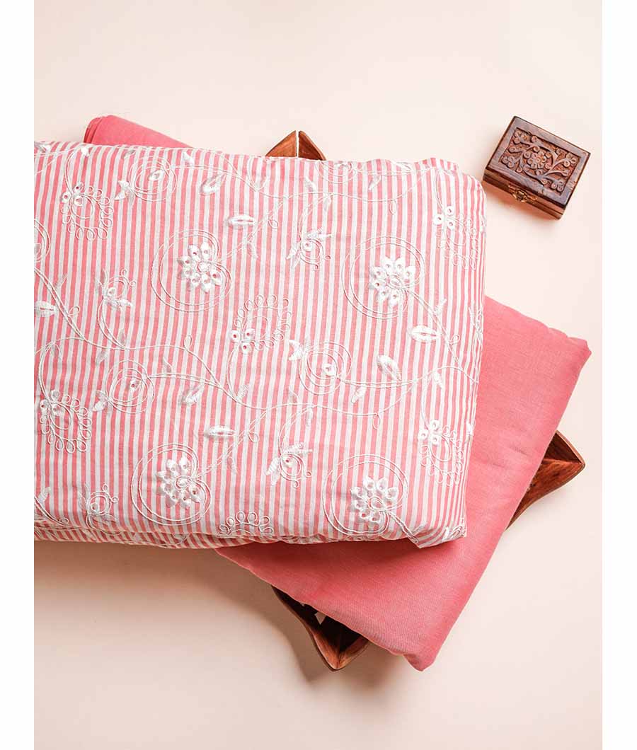 COTTON EMBROIDERED & PLAIN FABRICS