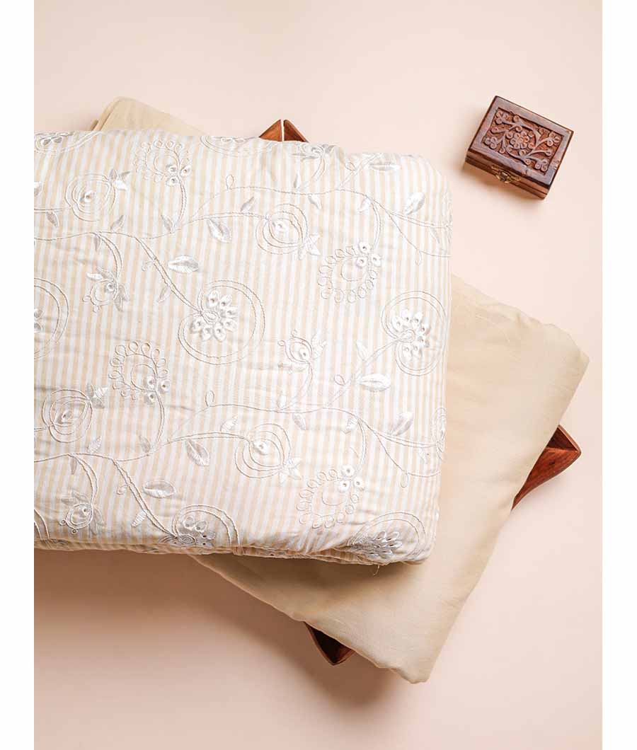 COTTON EMBROIDERED & PLAIN FABRICS