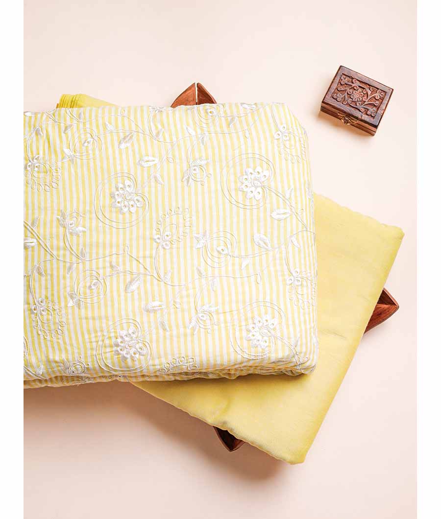 COTTON EMBROIDERED & PLAIN FABRICS